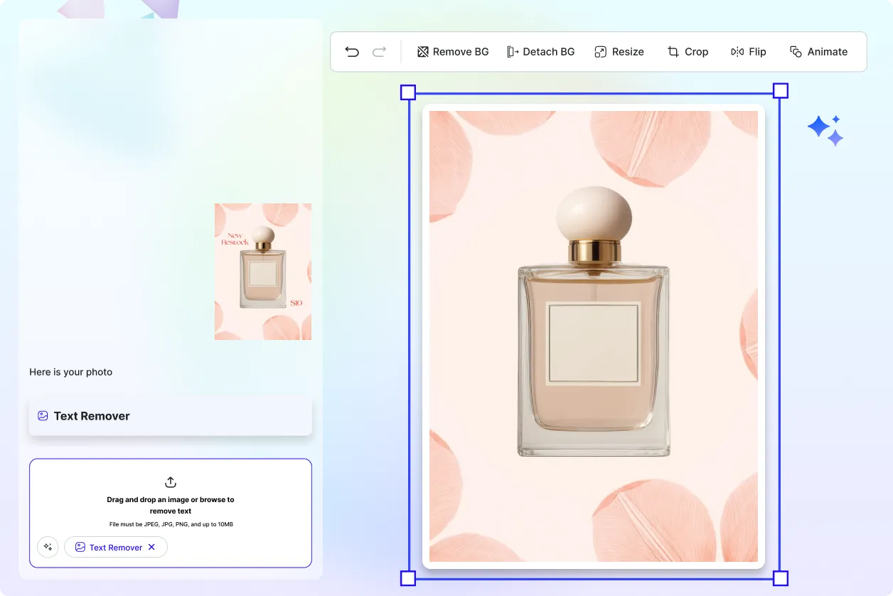 Free AI Text Remover, Remove Text from Images Online